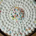 El cooksnap de Natali Bernal cuando hizo Torta bizcocho relleno de manjar y cobertura de merengue.