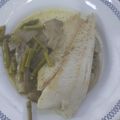 El cooksnap de Ari Rodriguez cuando hizo Merluza en salsa, con espárragos y setas. Sabroso y sano. Ideal!!!.