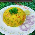Madhu Jain का कुकस्नैप जब उन्होंने सूजी उपमा (Suji Upma recipe in hindi) बनाया था।