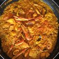 El cooksnap de Jorge David Bertos Sevilla cuando hizo Paella a la leña de marisco y rape.