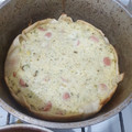 El cooksnap de Gabriela Silva cuando hizo Tarta de choclo, cebolla, puerro y mozzarella!!👌.