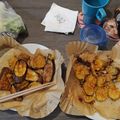 好果汁的炸廚房日常 的 有穿小外套的氣炸茄子跟杏鮑菇 cooksnap