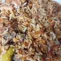 Ghazala Israr's cooksnap of when they made Chicken biryani.