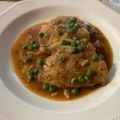 El cooksnap de Daniel Garcia Calderon cuando hizo Lomo de bacalao en salsa de miel y mostaza con guisantes.