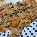 El cooksnap de Jimena Peralta cuando hizo Guiso de Arroz con Arvejas.