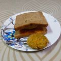 Falguni Shah's cooksnap of when they made આલુ મટર ગ્રિલ્ડ સેન્ડવીચ (Aloo Matar Grilled Sandwich Recipe In Gujarati).