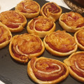 El cooksnap de Pepita Gimenez cuando hizo Caracolas  de jamón y queso.