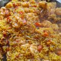 El cooksnap de Gabriela Caballero cuando hizo Arroz frito con camarones.