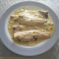 El cooksnap de Irene cuando hizo Lubina en salsa.