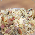 El cooksnap de Jose Joaquin cuando hizo Revueltos de champiñones y bacon.