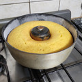 El cooksnap de Marina cuando hizo Torta de mandarina (en licuadora).