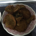 El cooksnap de Laureano cuando hizo Setas empanadas al ajillo.