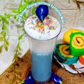 Cooksnap dari Lanjarsih/Mama Fifian ( MasakanRumahan) untuk resep Susu Bunga Telang (Clitoria Ternatea Milk)
