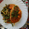 El cooksnap de Maricarmen cuando hizo Ossobuco de pavo a la gremolata.
