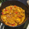 El cooksnap de Noelia de la Cruz Reyes cuando hizo Arroz meloso con verduritas y pollo.