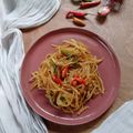 Cooksnap YayiFarha Kitchen semasa beliau membuat Tumis Manis Betik Muda.
