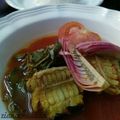 Cooksnap Ziana Chesaad semasa beliau membuat Asam Pedas Utara Ikan Pari.