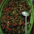 Cooksnap dari Ummy Nashr Habibah untuk resep Tumis kembang kates (kembang pepaya)