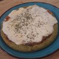 El cooksnap de Romi Diaz cuando hizo Masa de espinaca para pizza.