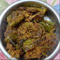 Meera Gangil का कुकस्नैप जब उन्होंने भरवां मिर्च (bharwa mirch recipe in Hindi) बनाया था।