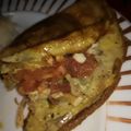El cooksnap de pamelucha cuando hizo Omelette con tomate, champiñón y queso de cabra.