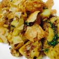 Areeba Muhammed's cooksnap of when they made Aloo Papdi chat.