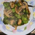 El cooksnap de JUAN JOSE SANCHEZ MORENO cuando hizo Brócoli salteado con champiñones y gambas.