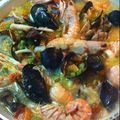 il Sandra quando ha preparato Paella di pesce