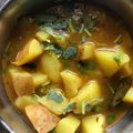 Kajal Rajpara's cooksnap of when they made છાલવાળા બટેકાનું શાક ભાખરી.