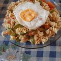 El cooksnap de Lady Duck cuando hizo Fideos con salteado de verduras y huevo.