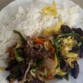 El cooksnap de Rebeca Franco cuando hizo Col (repollo)salteada con carne.