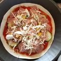 El cooksnap de Laura cuando hizo Pizza light con base de fajitas.