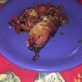 El cooksnap de Rallosz cuando hizo Carre de cerdo con mostaza, miel y romero.