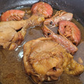 El cooksnap de Montse Casellas - Trasteamos en mi Cocina? cuando hizo Pollo con Gambas.