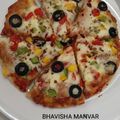 Bhavisha Manvar 's cooksnap of when they made વેજ પીઝા (Veg Pizza Recipe in Gujarati) (No_Yeast).