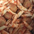 El cooksnap de @tesa.cuina cuando hizo Macarrones con albóndigas.