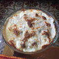 El cooksnap de Alex cuando hizo Huevos rellenos de carne picada al gratén.