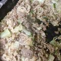summer.d.clark's cooksnap of when they made Ramen cabbage and sausage.