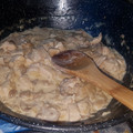 El cooksnap de Ibra Sevilla cuando hizo Solomillo de pavo con champiñones y nata.