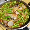 SpottedByD's cooksnap of when they made Salmon & Kang Kong in Tamarind Broth : Filipino Fish Sinigang > Savoury Sour Soup vs Tom Yum.