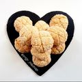 il rosso rubinian quando ha preparato Biscotti di ricotta