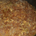 El cooksnap de Rebeca Chapa cuando hizo Tinga de pollo con col.