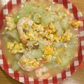 小媽簡單煮 的 絲瓜蝦仁炒蛋 cooksnap