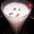 Mamata Nayak's cooksnap of when they made Rose Almond Lassi.