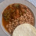 El cooksnap de Jessica Becerra cuando hizo Carne de res en cubitos con guajillo y nopales.