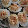 TeasaMarie's cooksnap of when they made Dad's Deviled Eggs.