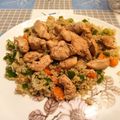 El cooksnap de Agustin Pujades Saez cuando hizo Quinoa con Verduras y Pollo en Soja.
