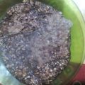El cooksnap de Roo cuando hizo Panqueque de avena con cacao amargo.