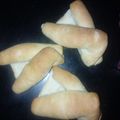 El cooksnap de Yanina Rodriguez cuando hizo Pan con grasa o "cuernitos" de queso.