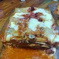 El cooksnap de Nancy Andrea cuando hizo Lasaña de jamón y queso.